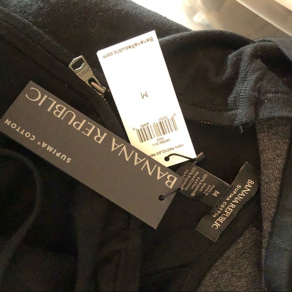 NWT Banana Republic Supima Cotton Hoodie Sweater - Picture 5 of 6